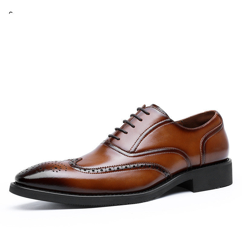 Men's Leather Shoes Shoes Rubber Sole Leather Shoes Oxford Shoes